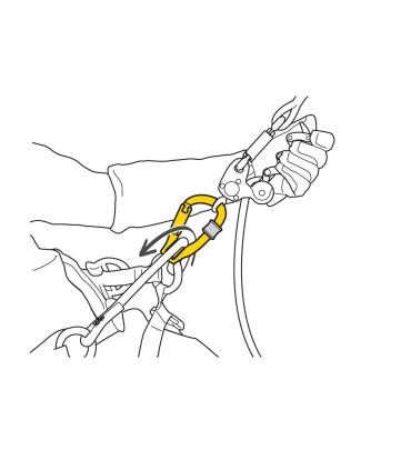 Petzl ROLLCLIP Z SCREW-LOCK karabiin