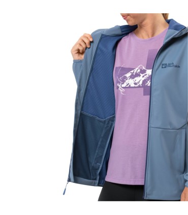 Jack Wolfskin FELDBERG HOODY naiste softshell jope