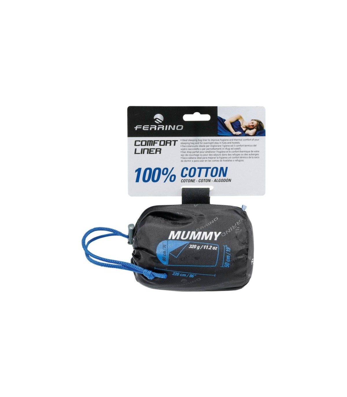 Ferrino COMFORT LINER MUMMY magamiskoti lina