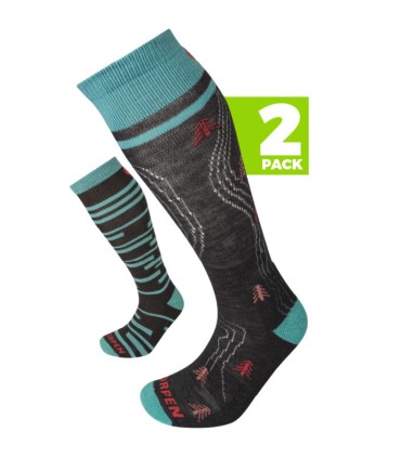 Lorpen T1 SKI MID ECO 2-PACK naiste sokid
