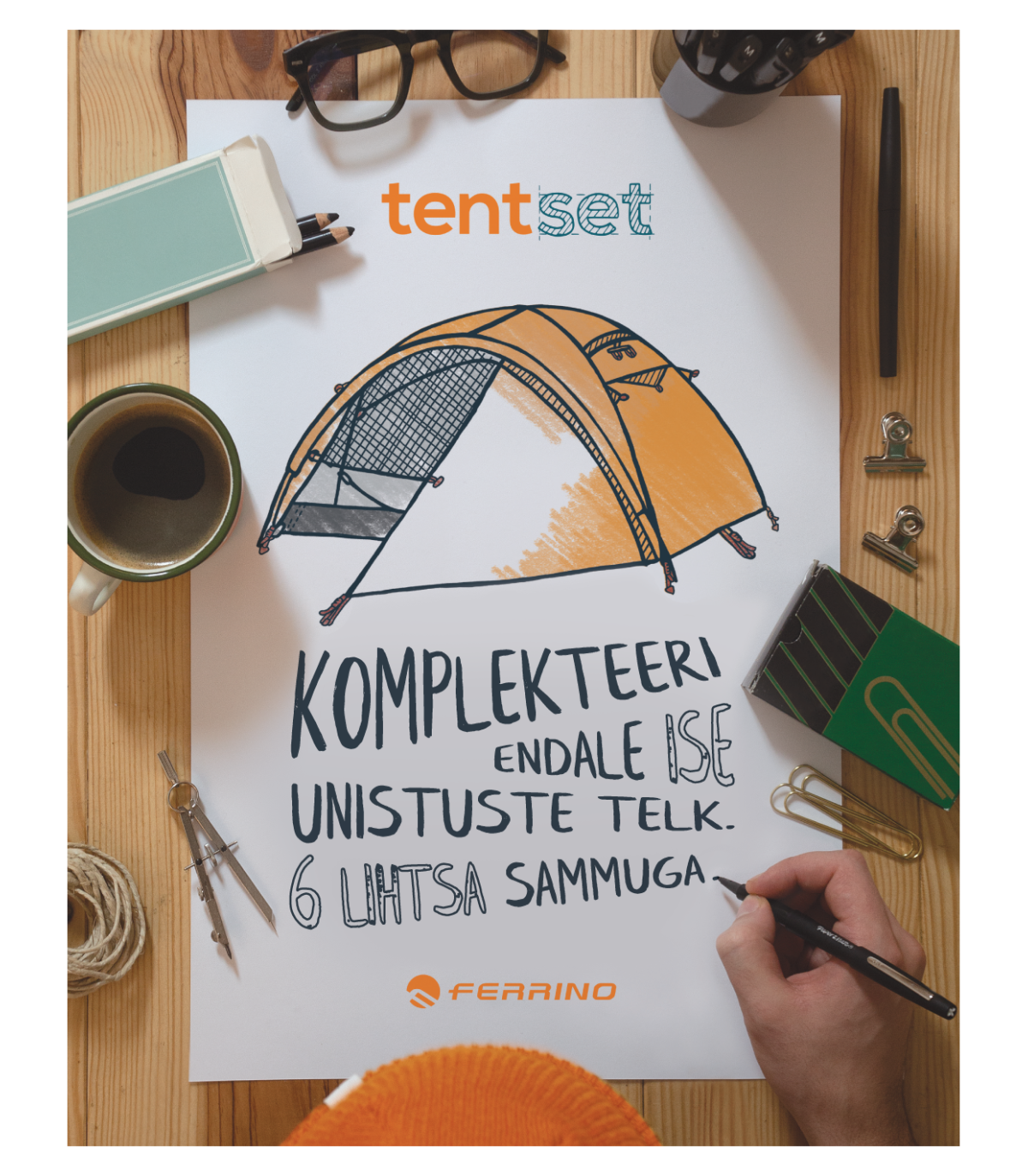 Ferrino TentSet X3 TELGIKAAR alumiinium 8.5mm