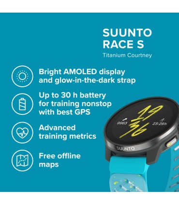 Suunto RACE S TITANIUM spordikell sinine
