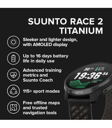 Suunto RACE 2 TITANIUM TRAIL spordikell