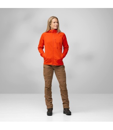 Fjällräven ABISKO GRID FLEECE HOODIE naiste fliis