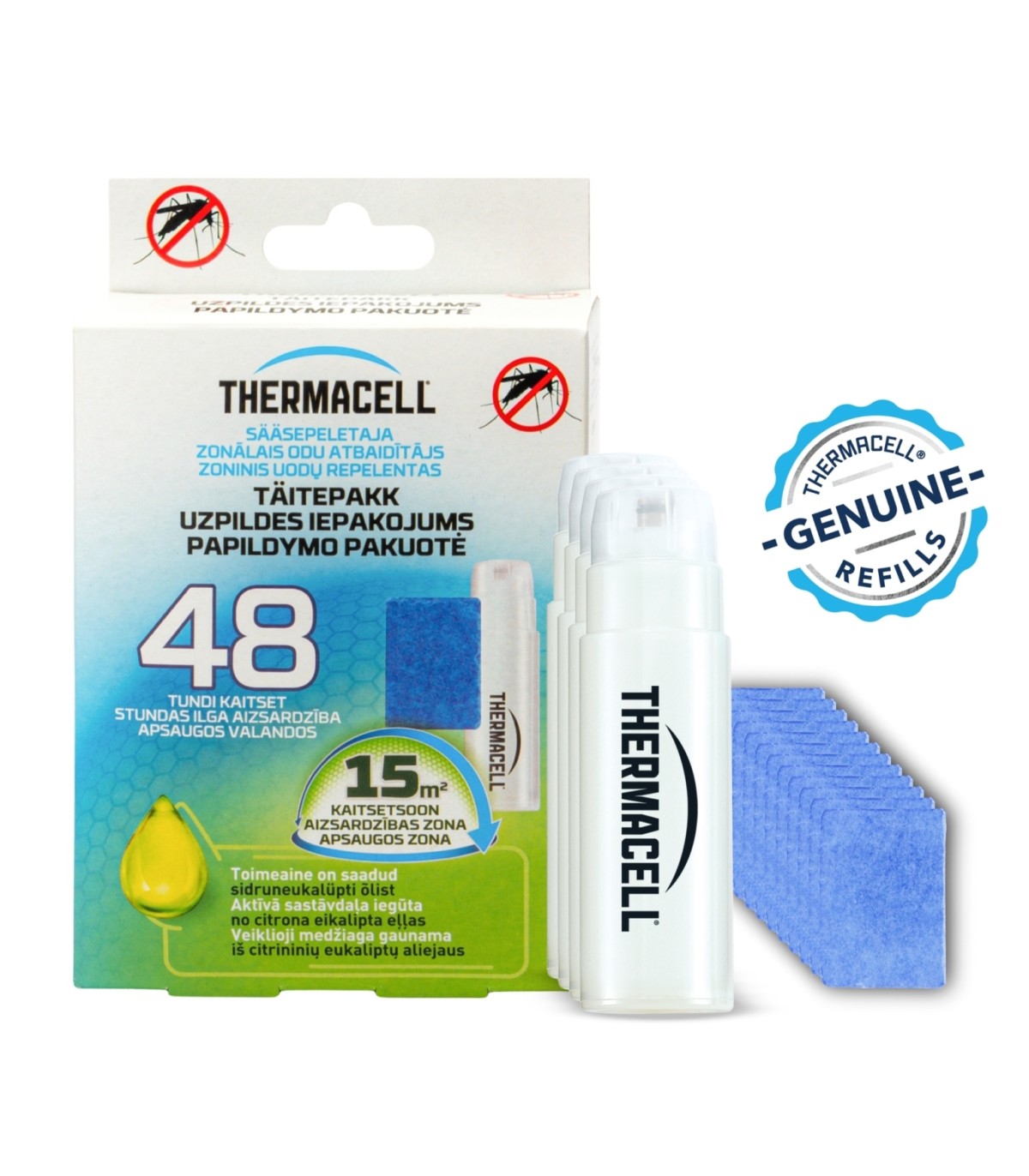 ThermaCell TÄITEPAKK CITRIODIOL HALO MINI ja MR300 sääsepeletajale
