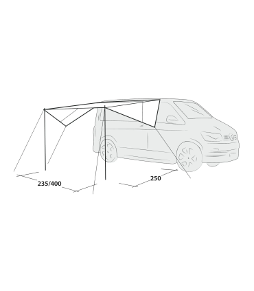 Outwell FIELDER CANOPY varikatus autole