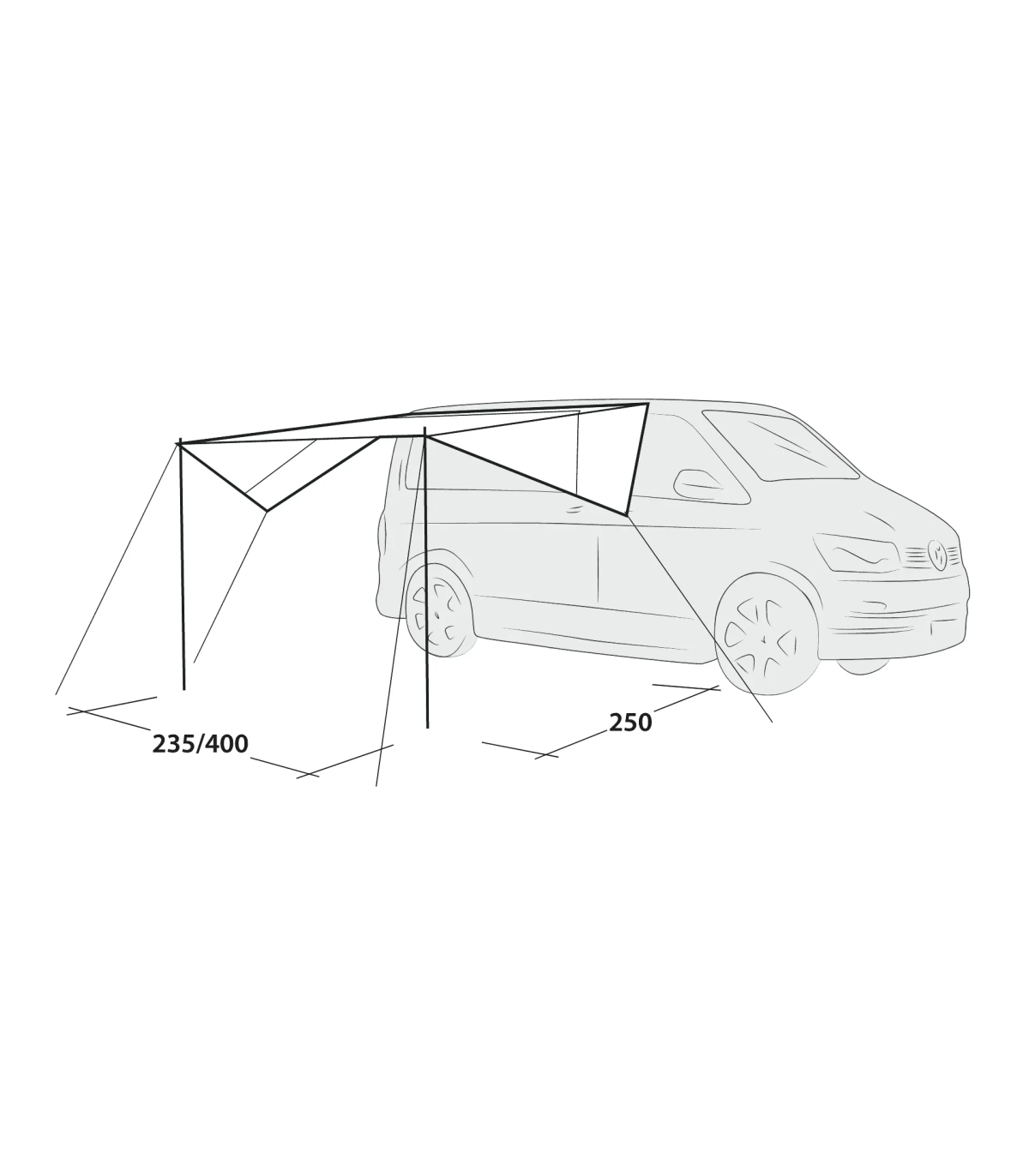 Outwell FIELDER CANOPY varikatus autole